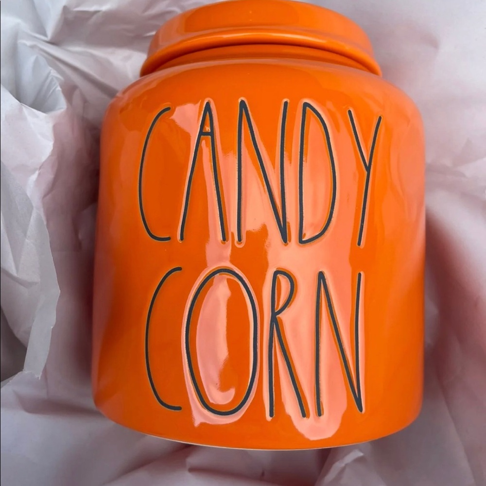 BRAND NEW Rae Dunn Candy Corn Canister